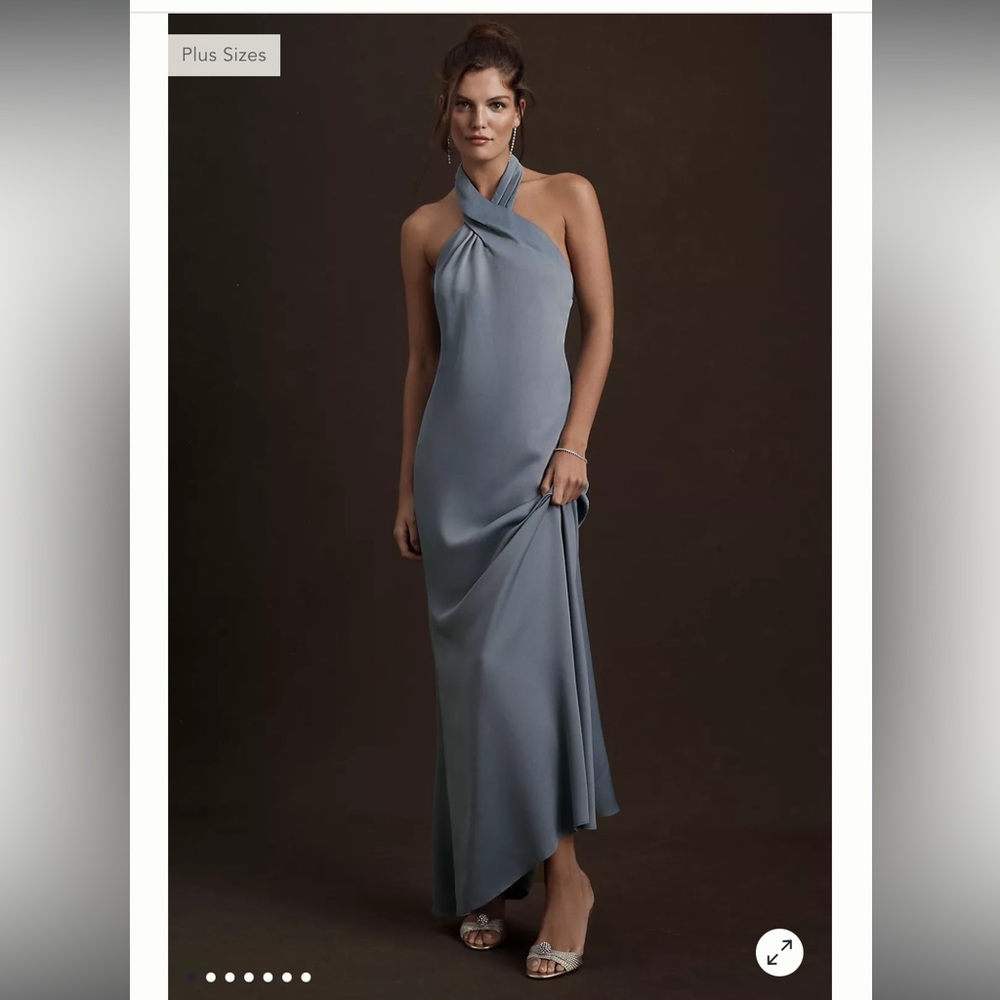 BHLDN Ruby Dress in Dusty Blue